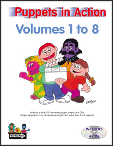 Puppets In Action1-8 Books Set 