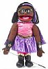 25" Full Body Puppet Superhero Girl  Puppet (Black)