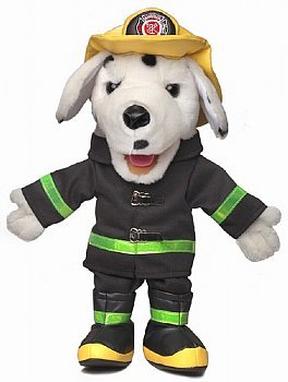 stuffed dalmatian fire dog