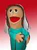 Bible Girl Puppet w/rods
