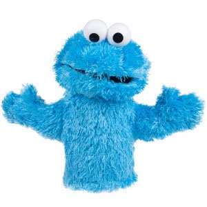 cookie monster hand puppet