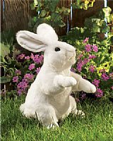 Standing White Rabbit Puppet 