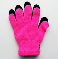  Pair Gloves   1 Pink  1 Black 