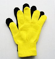  Pair Gloves  1 Yellow 1 Black 