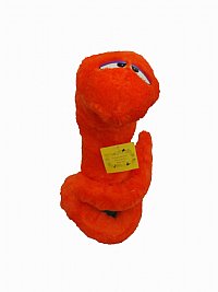 Neon Orange Snake/Worm Puppet
