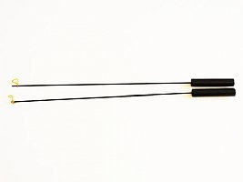 (10)  Black Handel Puppet Rod 