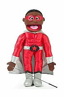 25" Full Body Puppet Superhero Boy  Puppet (Black)