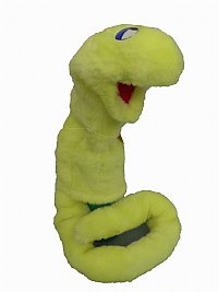 Neon Yellow Snake/Worm Puppet